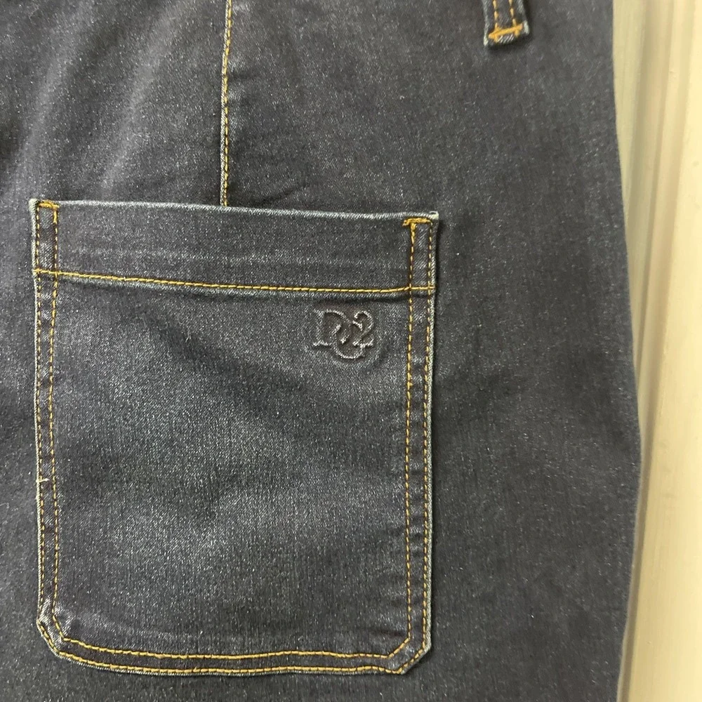 DG2 by Diane Gilman Woman's Wide Leg Jeans Dark Wash 18W NWT